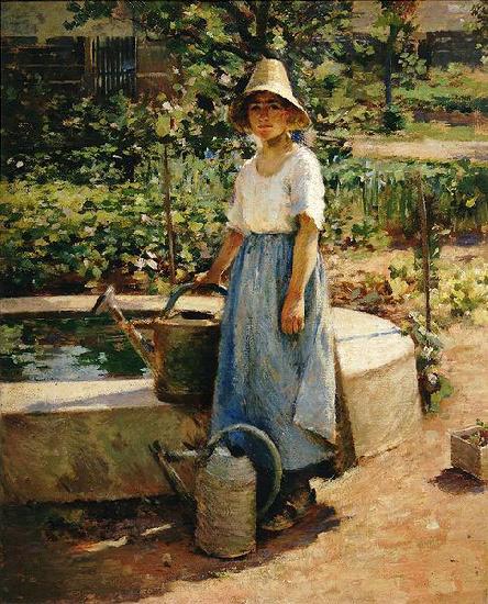 Theodore Robinson At the Fountain china oil painting image